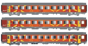 LS Models LS41210 - H0 - 3-tlg. Set Personenwagen L. Roussillon, SNCF, Ep. VI